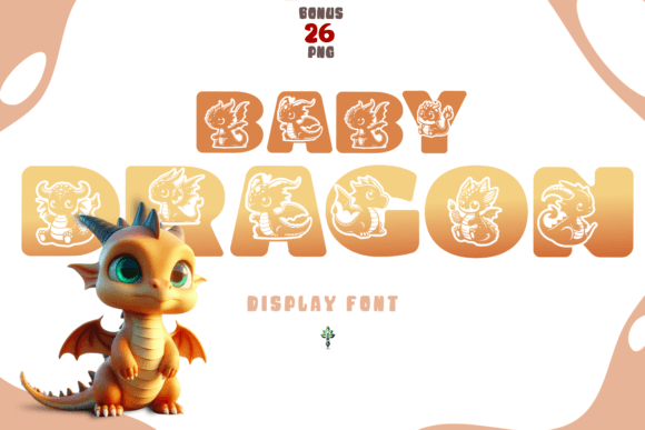 Baby Dragon Font for Creative Projects