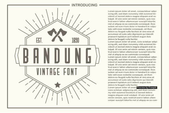 Bandung: A Bold Display Font for Creative Projects