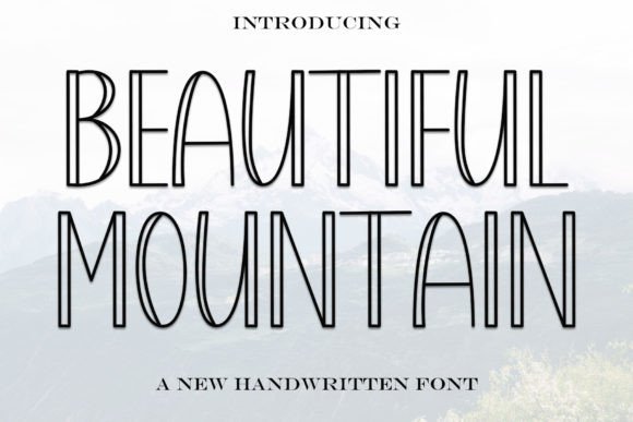 Beautiful Mountain Font