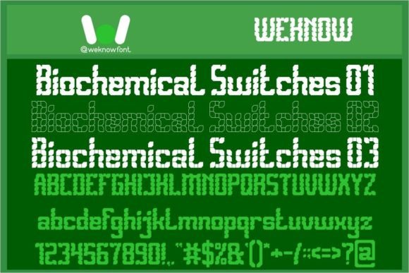 Biomechanical Switches Font