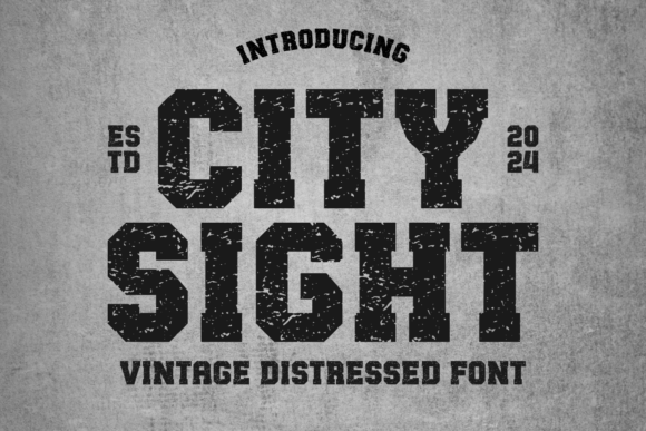 City Sight: A Vintage Display Font