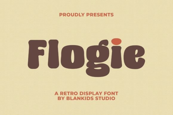Flogie: A Nostalgic Display Font