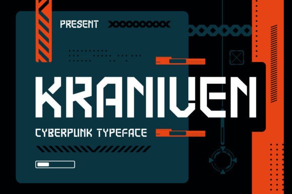 Kraniven: A Cyberpunk Font for Bold Design