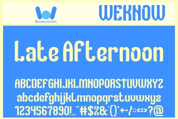 Late Afternoon Font Review