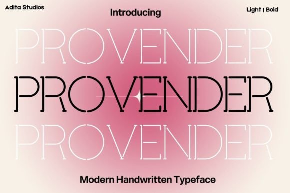 Provender: A Font for Polished Branding