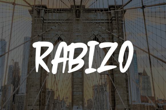 Rabizo Font: Vibrant Display Type