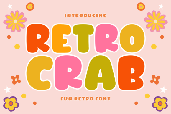 Retro Crab Font for Nostalgic Design