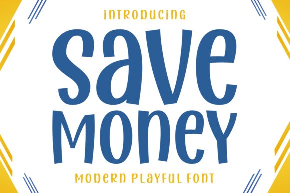 Save Money Font for Business Branding