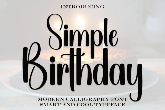 Simple Birthday Font for Creative Makers