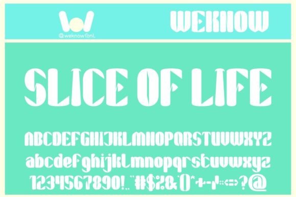Slice of Life Font for Creative Projects
