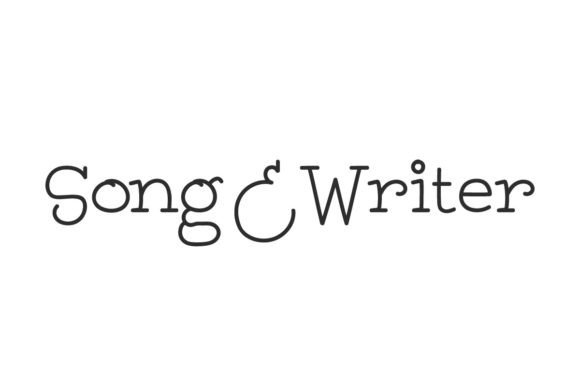 Song and Writer Font for Business Branding