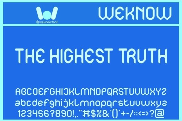 The Highest Truth Font Review