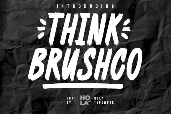 Think Brushco Font Review