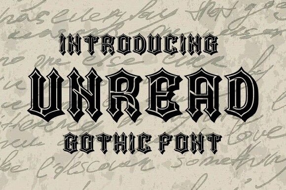 Unread Font for Professional Branding